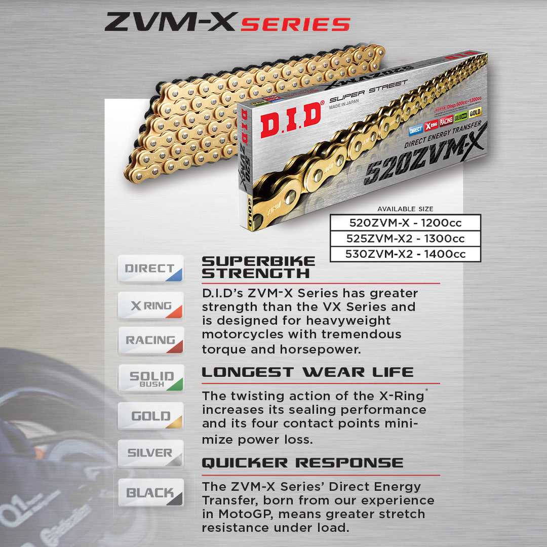 D.I.D Chain, DID 520ZVM-X Super Street - X-Ring Chain