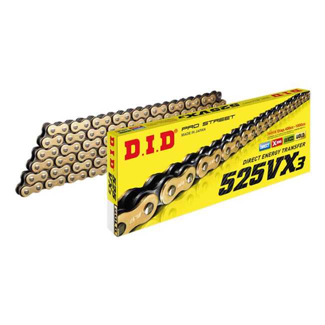 D.I.D Chain, DID 525VX3 Pro Street - X-Ring Chain