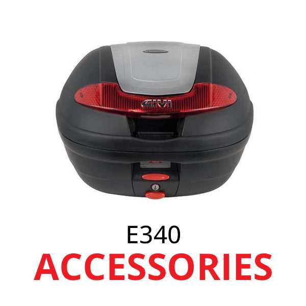 GIVI, E340 Monolock Top Box (34 litre) optional accessories