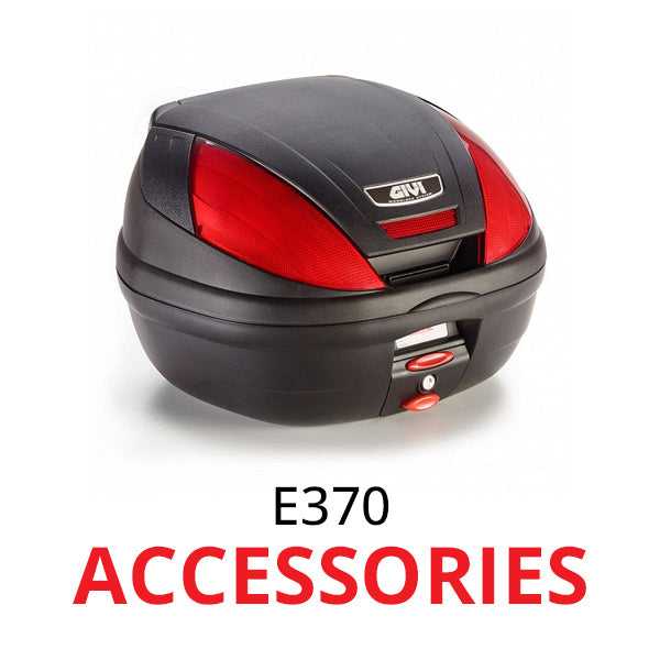 GIVI, E370 Monolock Top Box (39 litre) optional accessories