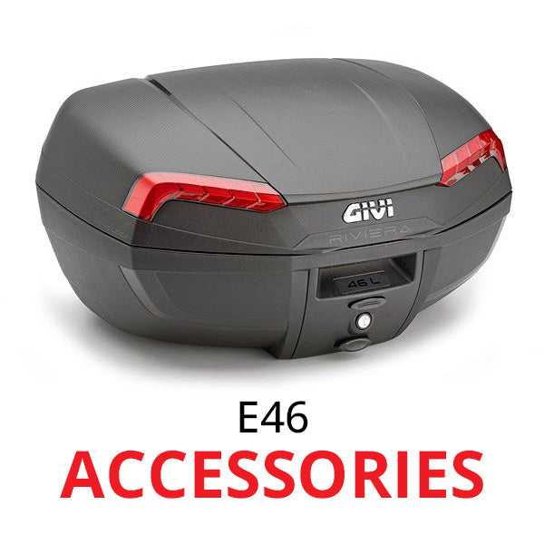 GIVI, E46 Riviera Monolock Top Box (46 litre) optional accessories