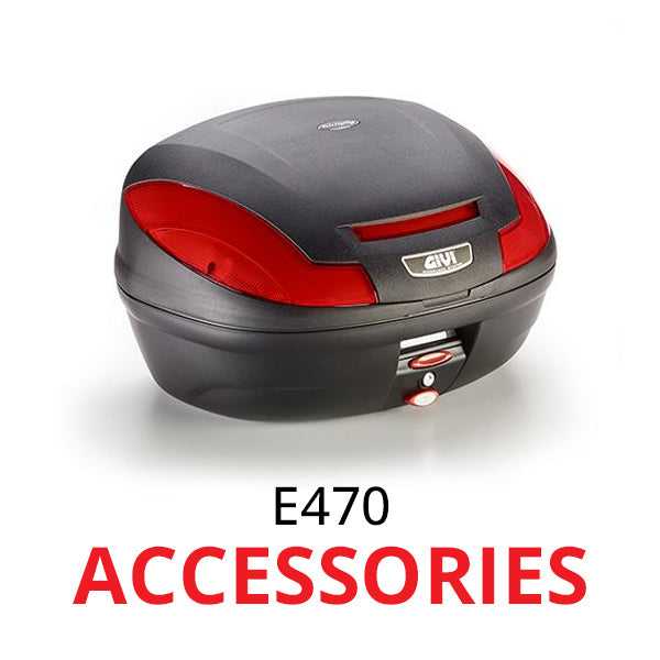 GIVI, E470 Monolock Top Box (47 litre) optional accessories