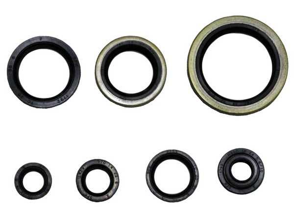 PSYCHIC MX, ENGINE OIL SEAL SET PSYCHIC 9 PIECE SUZUKI RM250 94-02