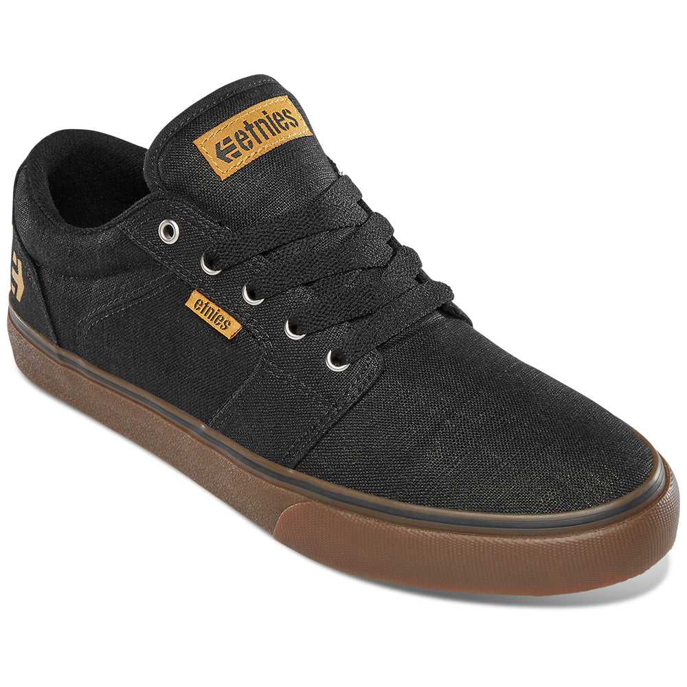 ETNIES, ETNIES BARGE LS [BLACK/GUM/SILVER]