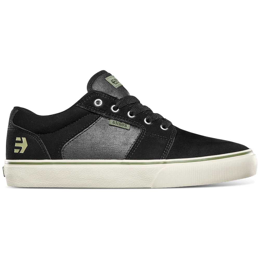 ETNIES, ETNIES BARGE LS [BLACK/WHITE/SILVER]