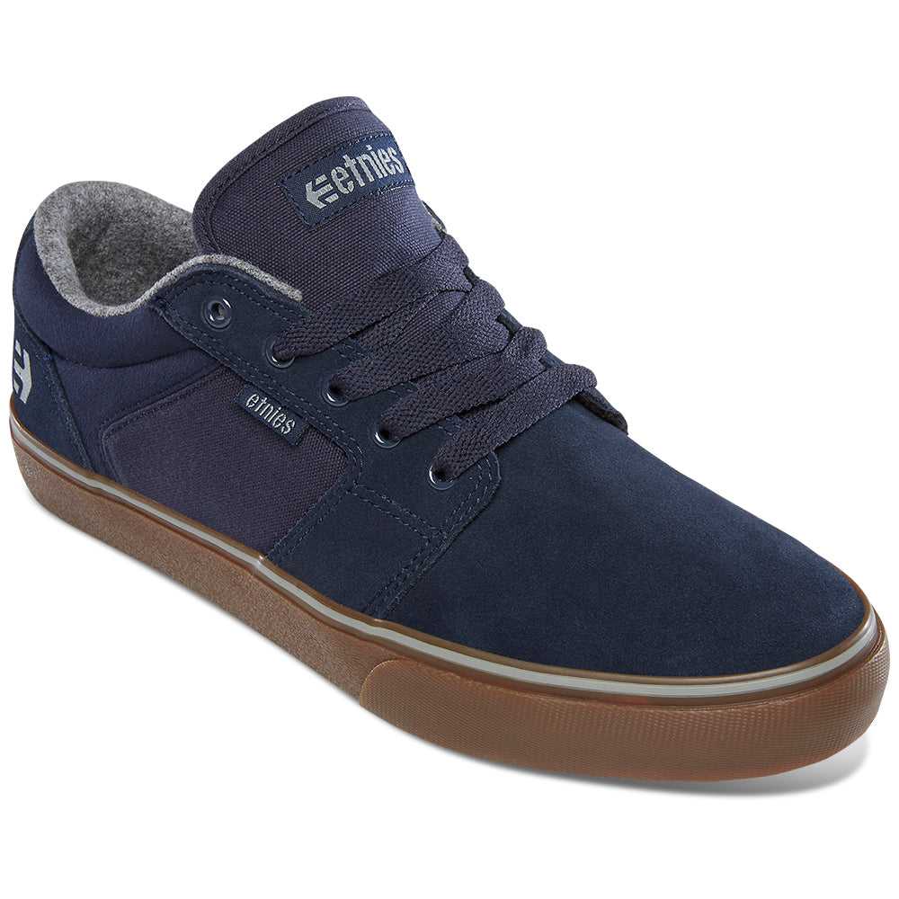 ETNIES, ETNIES BARGE LS [DARK BLUE/GUM]