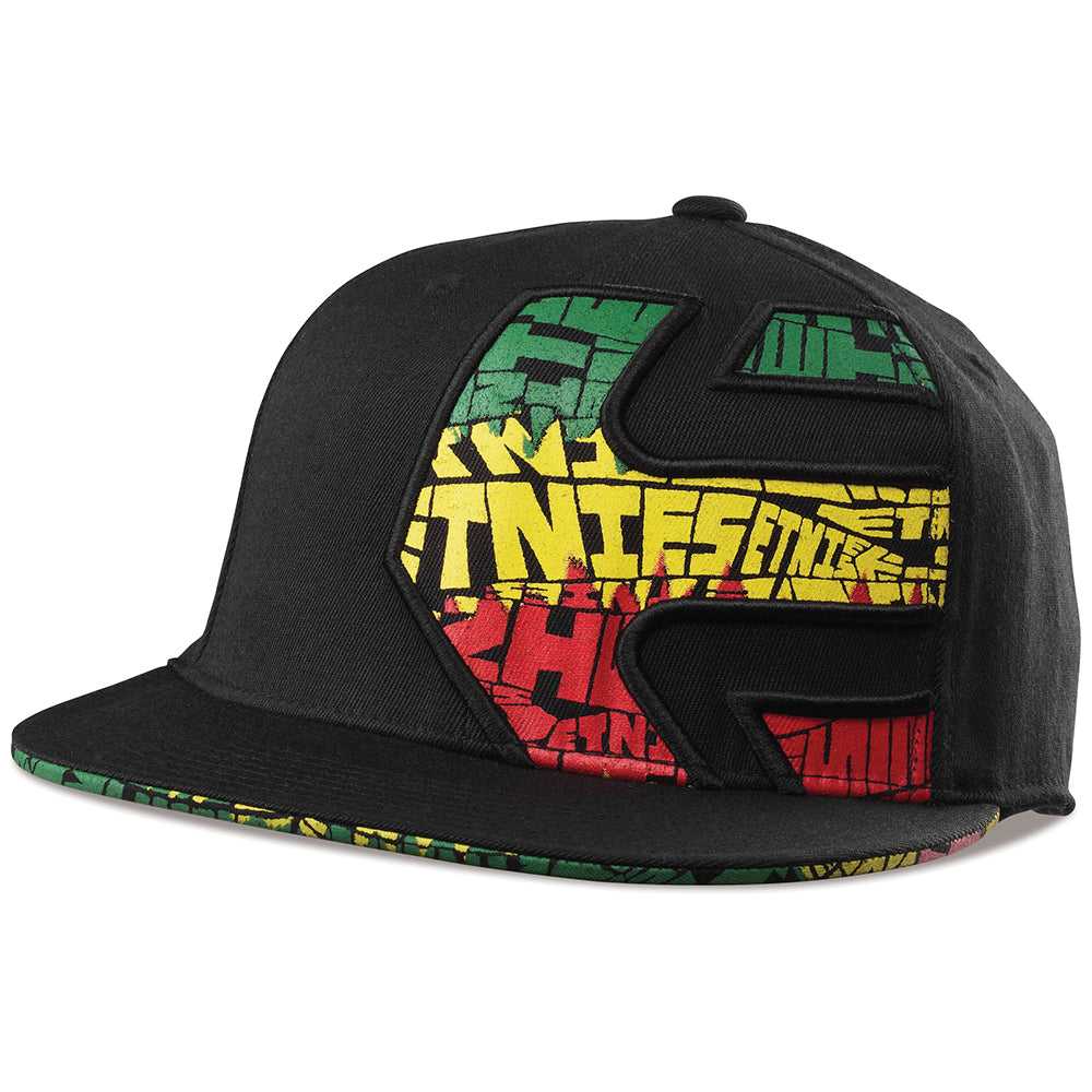 ETNIES, ETNIES CHEVY-210 FLEX FIT HAT [BLACK/GREEN/GOLD]