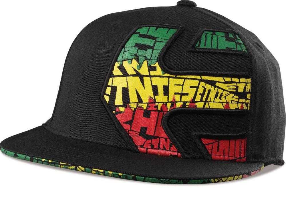 ETNIES, ETNIES CHEVY-210 FLEX FIT HAT [BLACK/GREEN/GOLD]