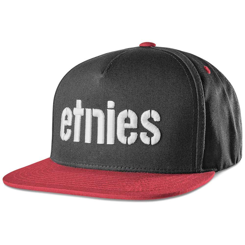 ETNIES, ETNIES CORP SNAPBACK [BLACK/RED] OS