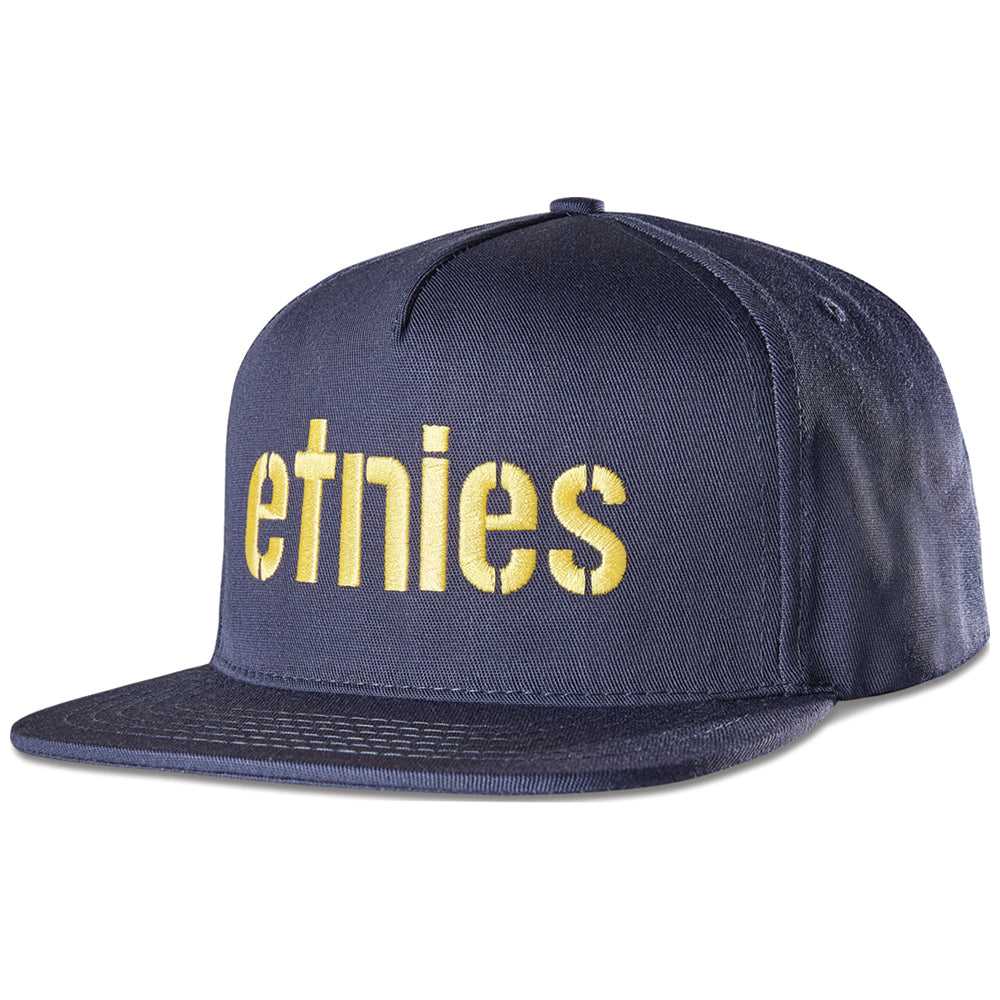 ETNIES, ETNIES CORP SNAPBACK [NAVY/YELLOW] OS