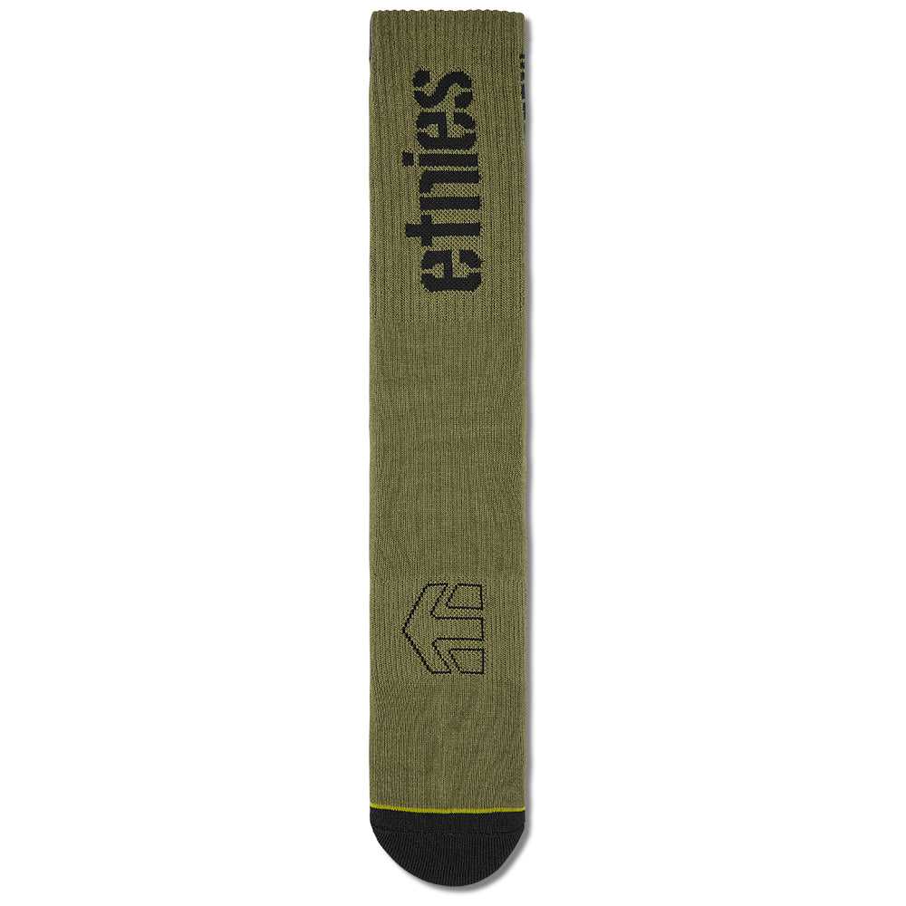 ETNIES, ETNIES MTB COOLMAX CREW SOCKS [MILITARY] OS