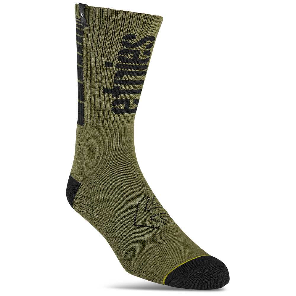 ETNIES, ETNIES MTB COOLMAX CREW SOCKS [MILITARY] OS