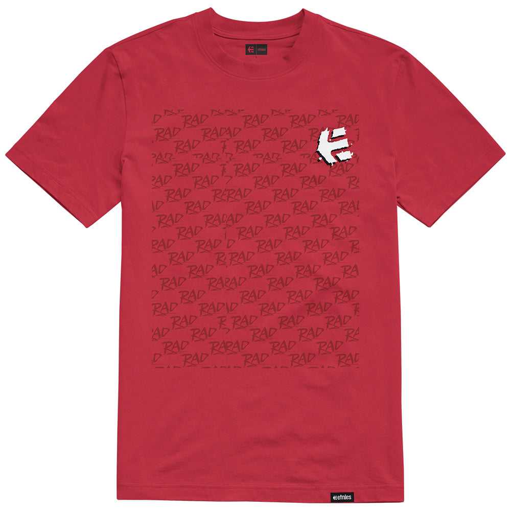 ETNIES, ETNIES RAD MONOGRAM TEE [RED]