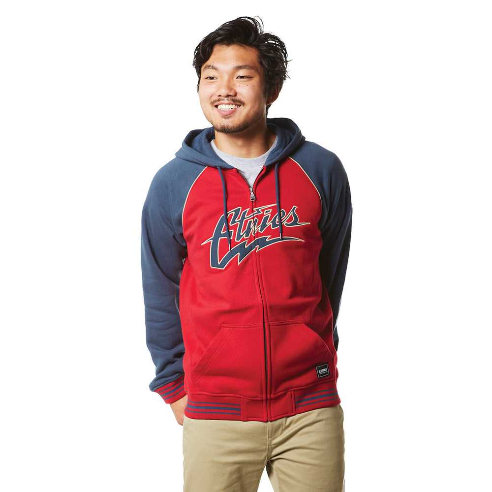 ETNIES, ETNIES THUNDEROUS ZIP FLEECE [RED/NAVY]