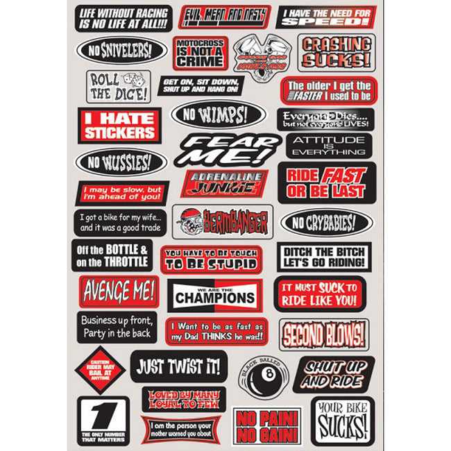 Factory Effex, FACTORY EFFEX  Fun Phrases Sticker Kit