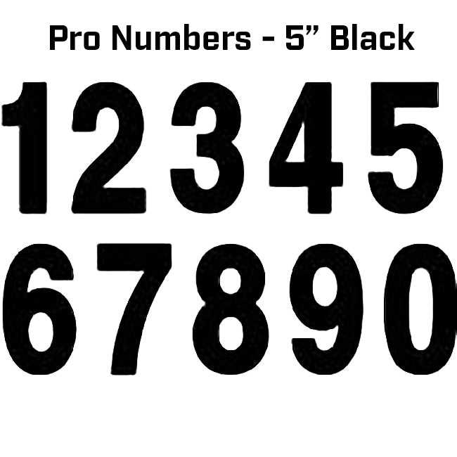 Factory Effex, FACTORY EFFEX - Pro Numbers - 5" Black