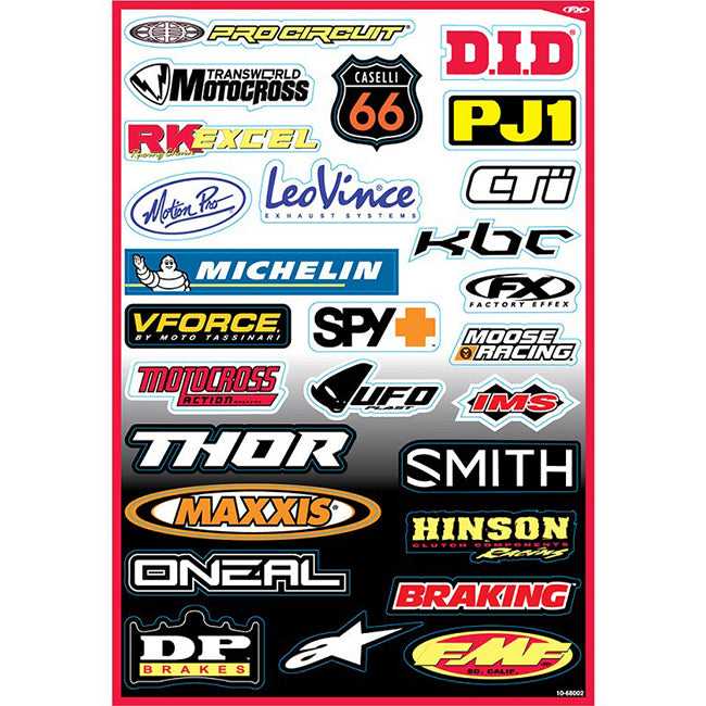 Factory Effex, FACTORY EFFEX Sponsor Kit Stickers