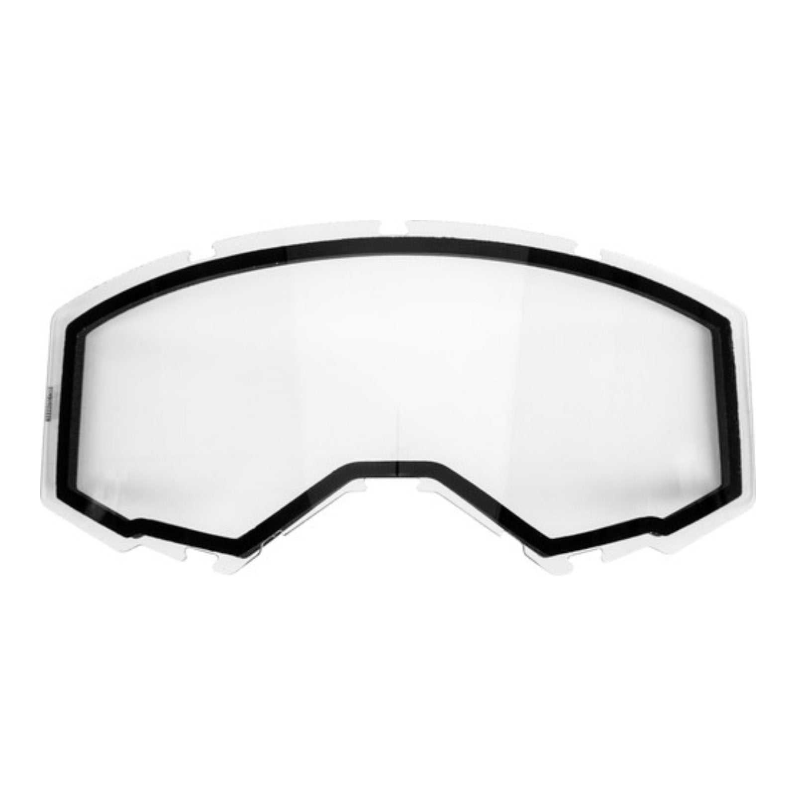 Fly Racing, FLY '19- DUAL LENS W/O VENTS ADULT CLEAR