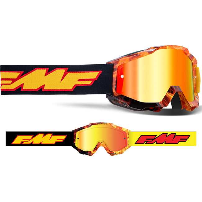 FMF Goggles, FMF POWERBOMB Youth Goggles Mirror Lens