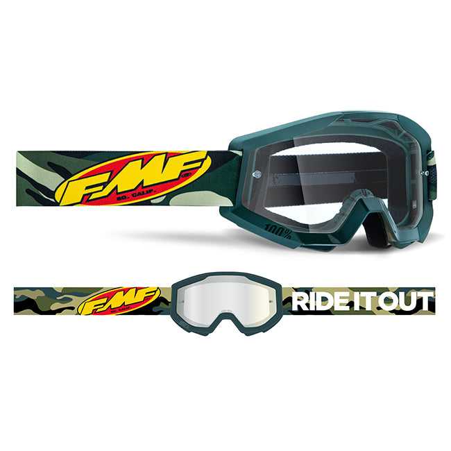 FMF Goggles, FMF POWERCORE Goggles - Clear Lens