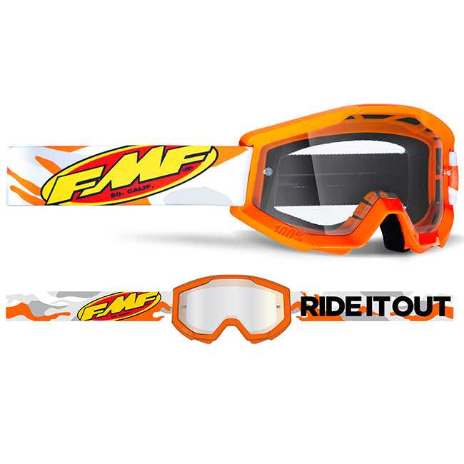 FMF Goggles, FMF POWERCORE Youth Goggles Clear Lens