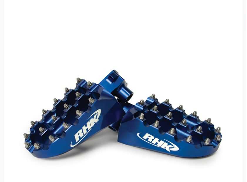 J TITMAN RACING, FOOTPEGS RHK YAMAHA BLUE YZ125 YZ250 YZ250F YZ250FX YZ426F YZ450F YZ450FX WR250F WR426F WR450F 99-20