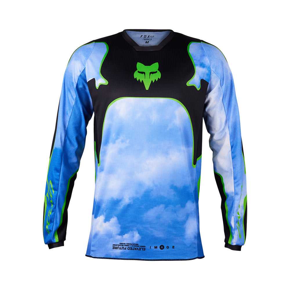 FOX, FOX 180 ATLAS JERSEY [BLACK/GREEN]