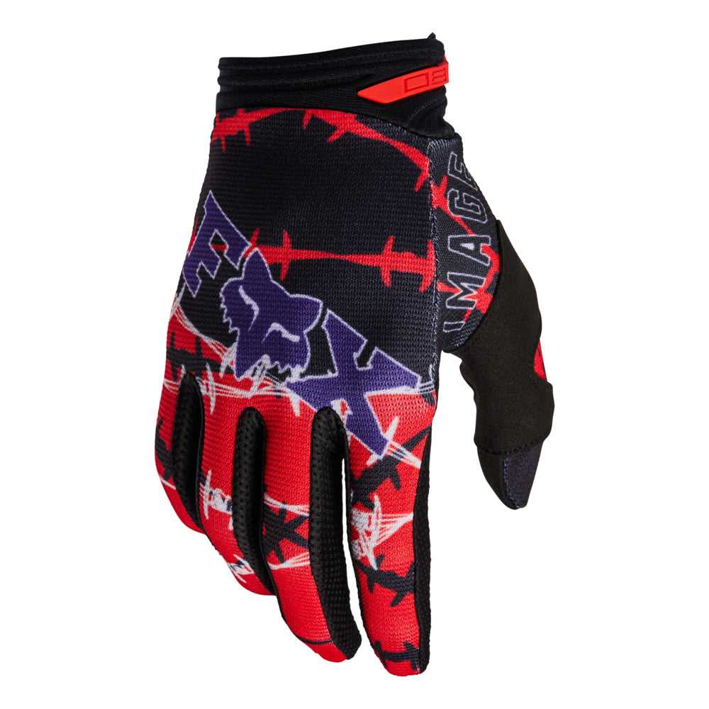 FOX, FOX 180 BARBED WIRE SE GLOVES [FLO RED]