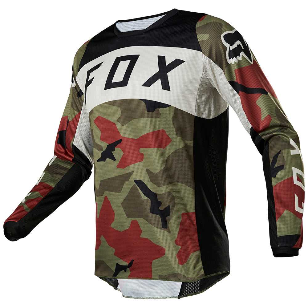 FOX, FOX 180 BNKR JERSEY [GREEN CAMO]