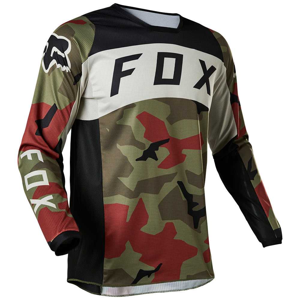 FOX, FOX 180 BNKR JERSEY [GREEN CAMO]