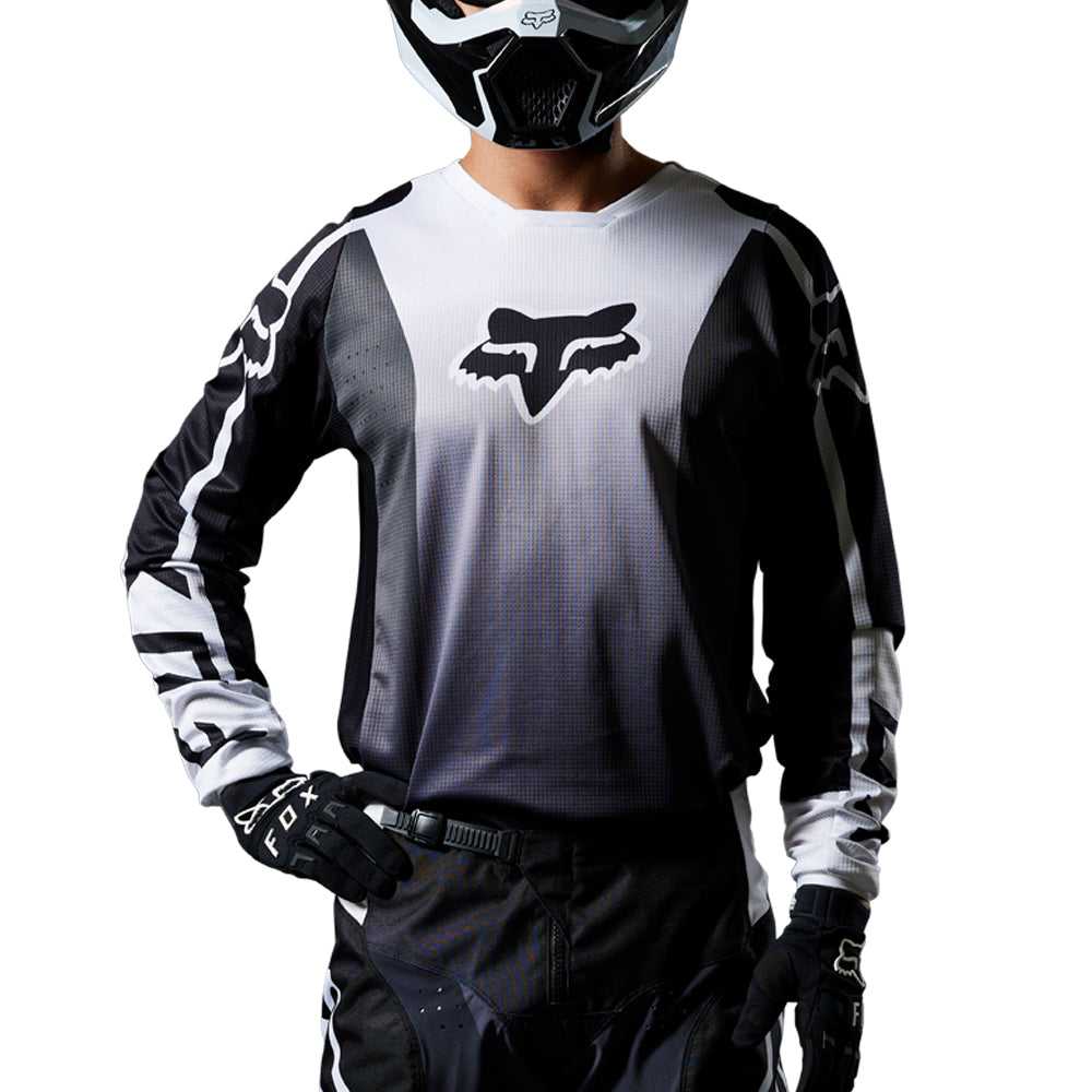 FOX, FOX 180 LEED JERSEY [BLACK/WHITE]