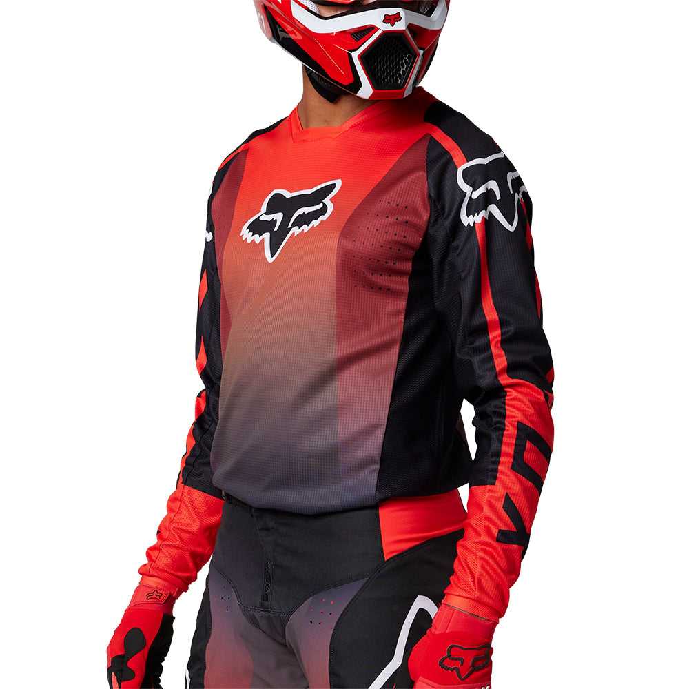 FOX, FOX 180 LEED JERSEY [FLO RED]