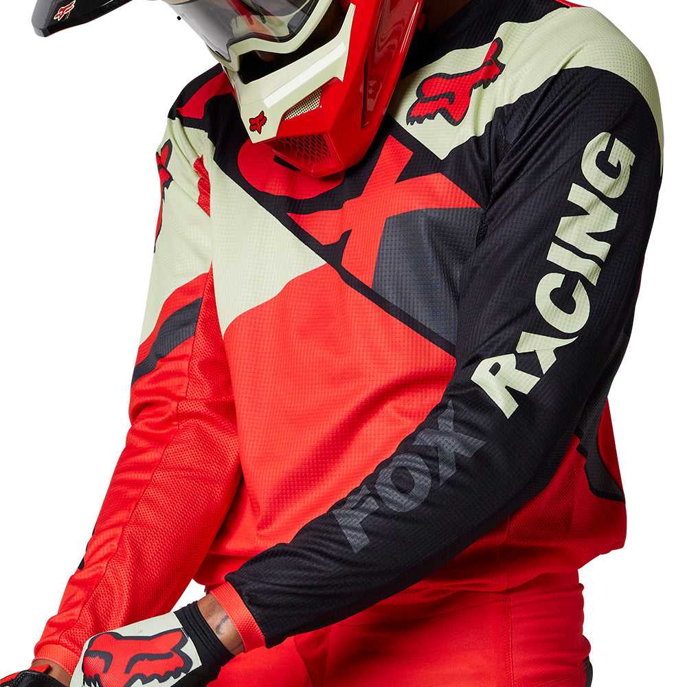 FOX, FOX 180 XPOZR JERSEY [FLO RED]