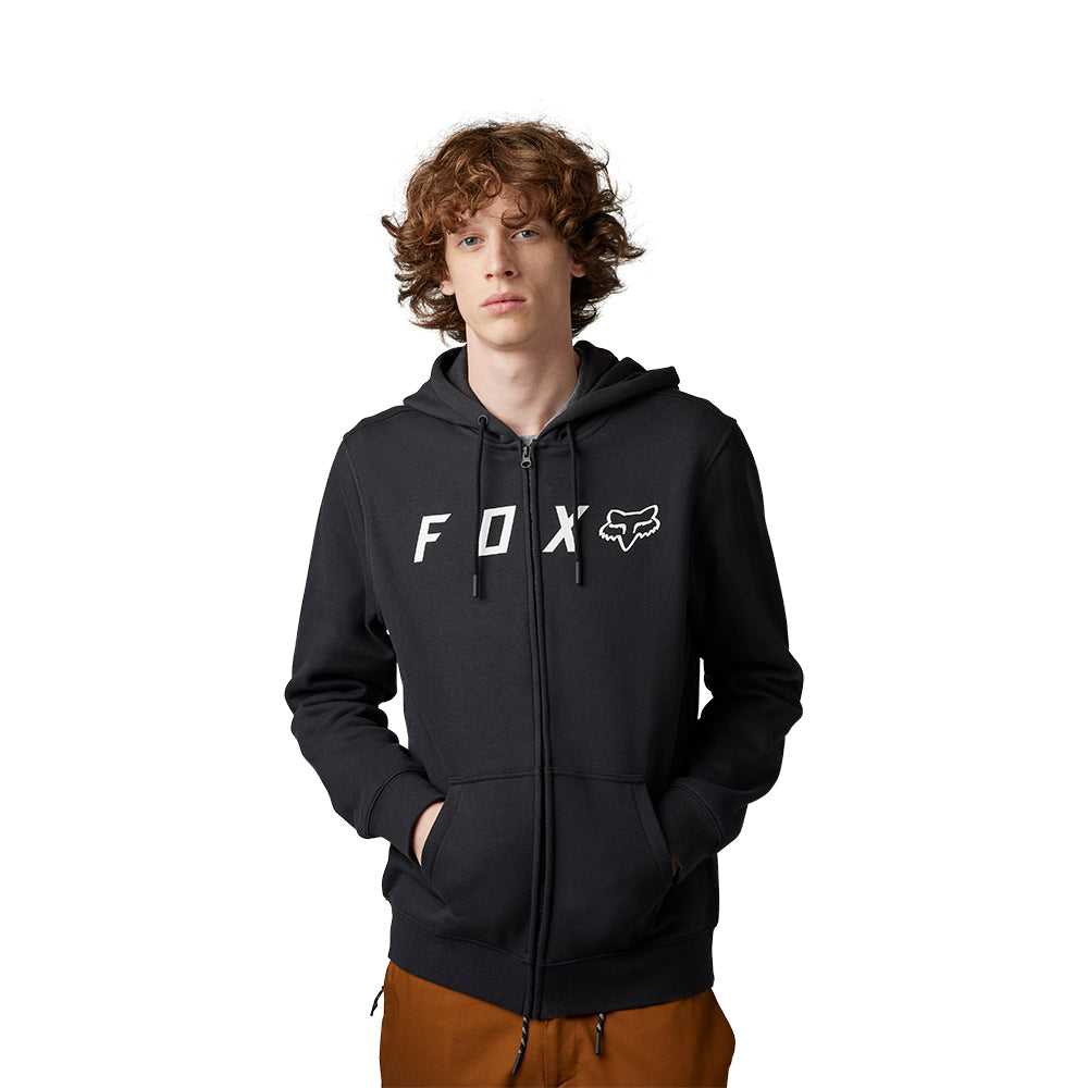 FOX, FOX ABSOLUTE ZIP FLEECE HOODY [BLACK]