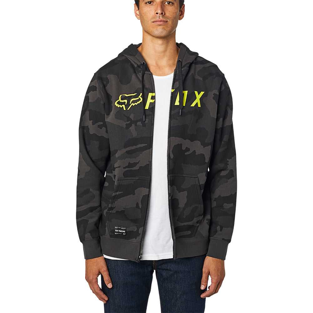 FOX, FOX APEX CAMO ZIP FLEECE HOODY [BLACK CAMO]