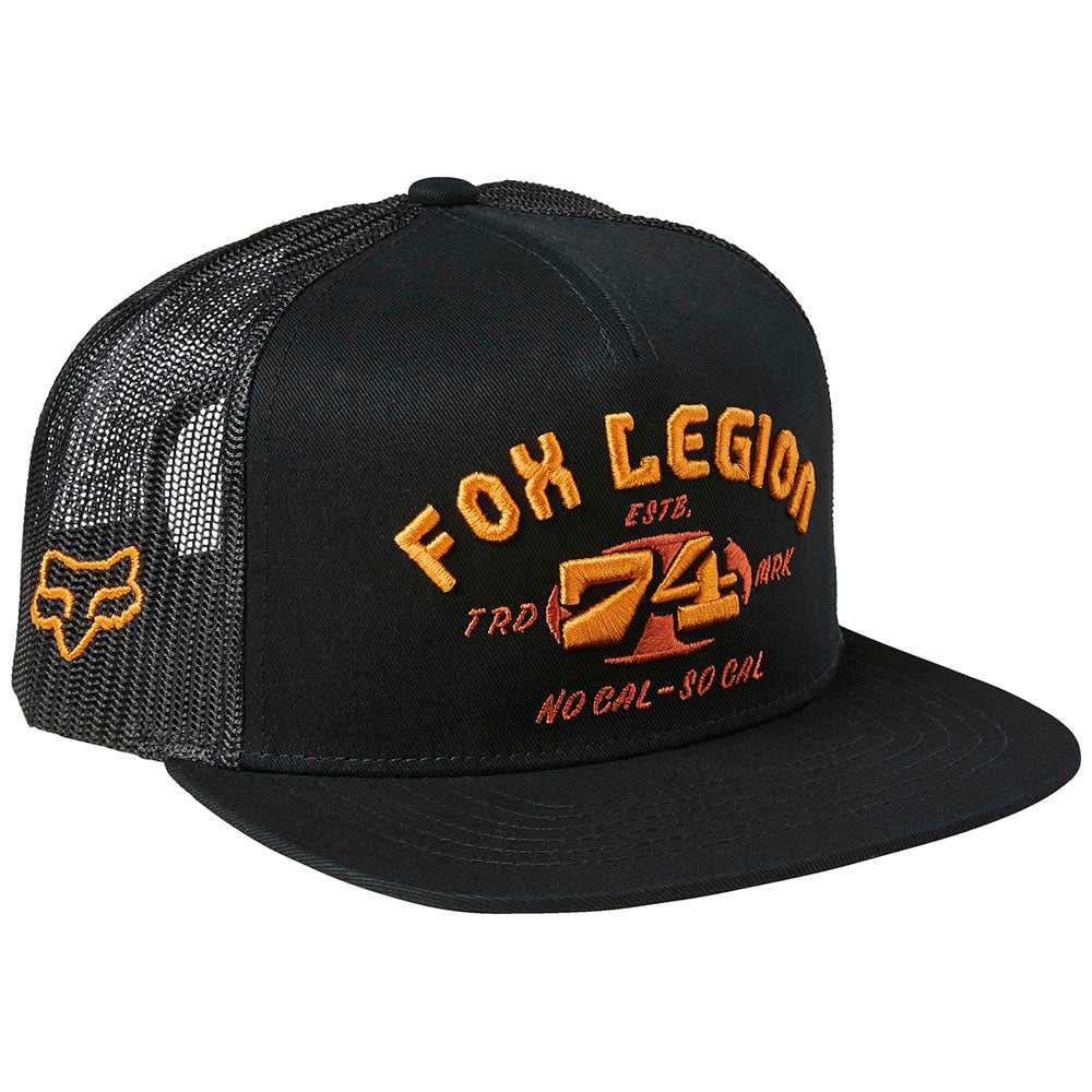 FOX, FOX AT BAY SNAPBACK HAT [BLACK]