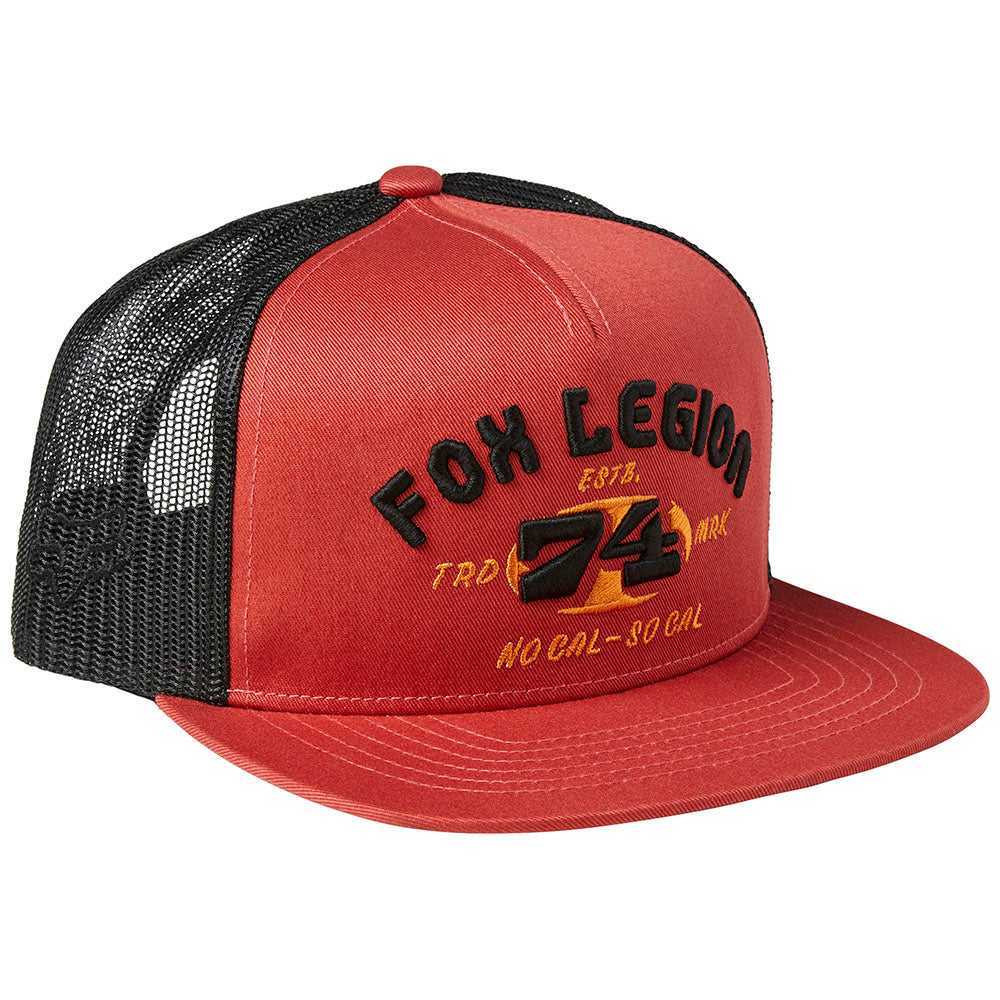 FOX, FOX AT BAY SNAPBACK HAT [RED CLAY]