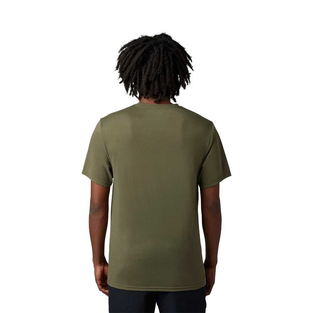 FOX, FOX AUXLRY SS TECH TEE [OLIVE GREEN]