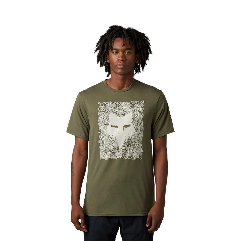 FOX, FOX AUXLRY SS TECH TEE [OLIVE GREEN]