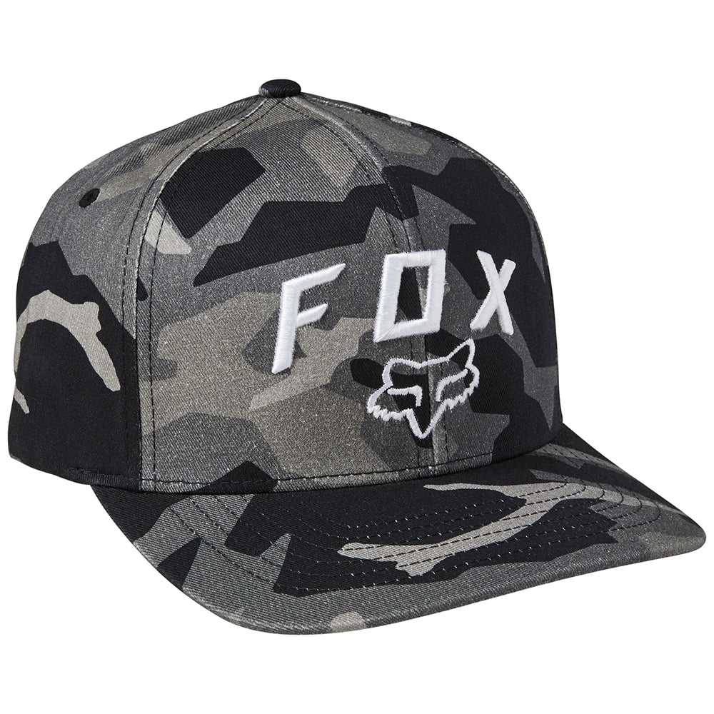 FOX, FOX BNKR FLEXFIT HAT [BLACK CAMO]