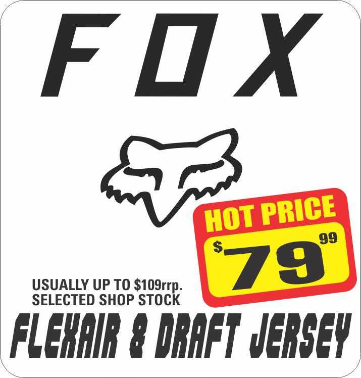 Cycletreads, **FOX CLEARANCE 360 JERSEY JUST $79.99 RX