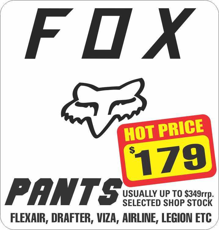 Cycletreads, **FOX CLEARANCE PANTS JUST $179 RX