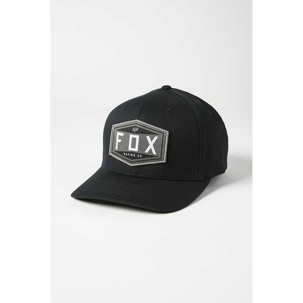 FOX, FOX EMBLEM FLEXFIT HAT [BLACK] L