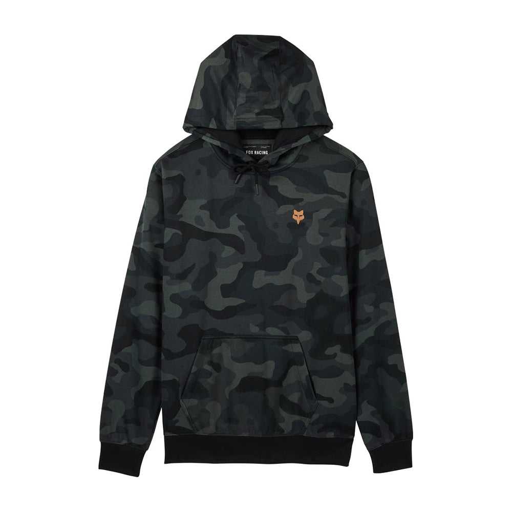 FOX, FOX HEAD CAMO FLEECE PULLOVER HOODY [BLACK CAMO]