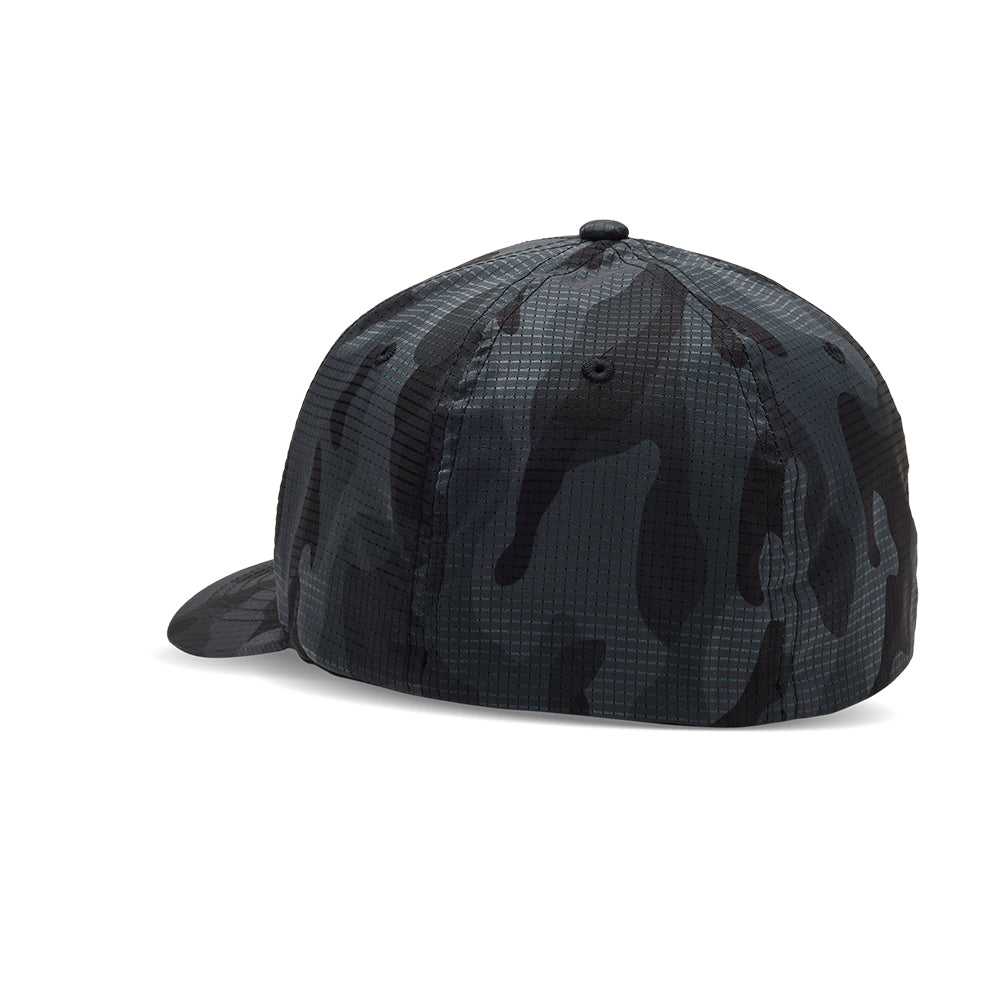 FOX, FOX HEAD CAMO TECH FLEXFIT HAT [BLACK CAMO]