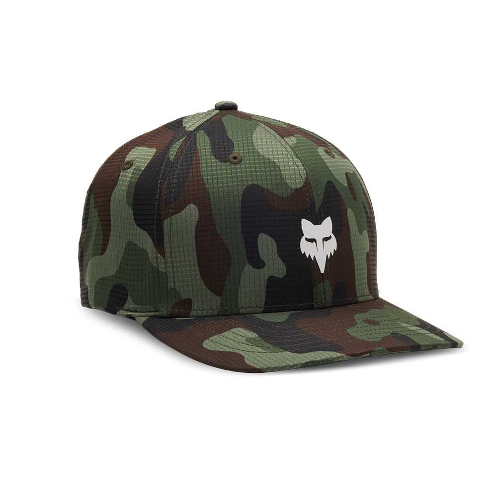 FOX, FOX HEAD CAMO TECH FLEXFIT HAT [GREEN CAMO]