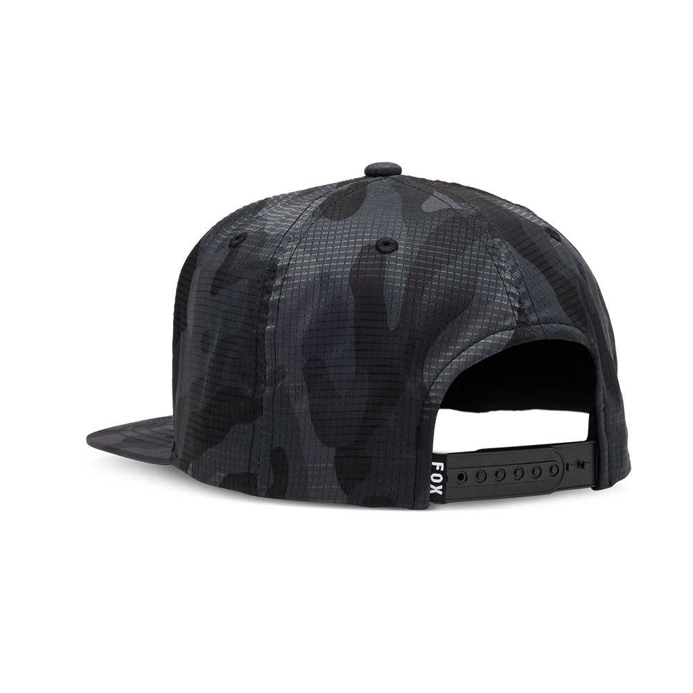 FOX, FOX HEAD CAMO TECH SNAPBACK HAT [BLACK CAMO]