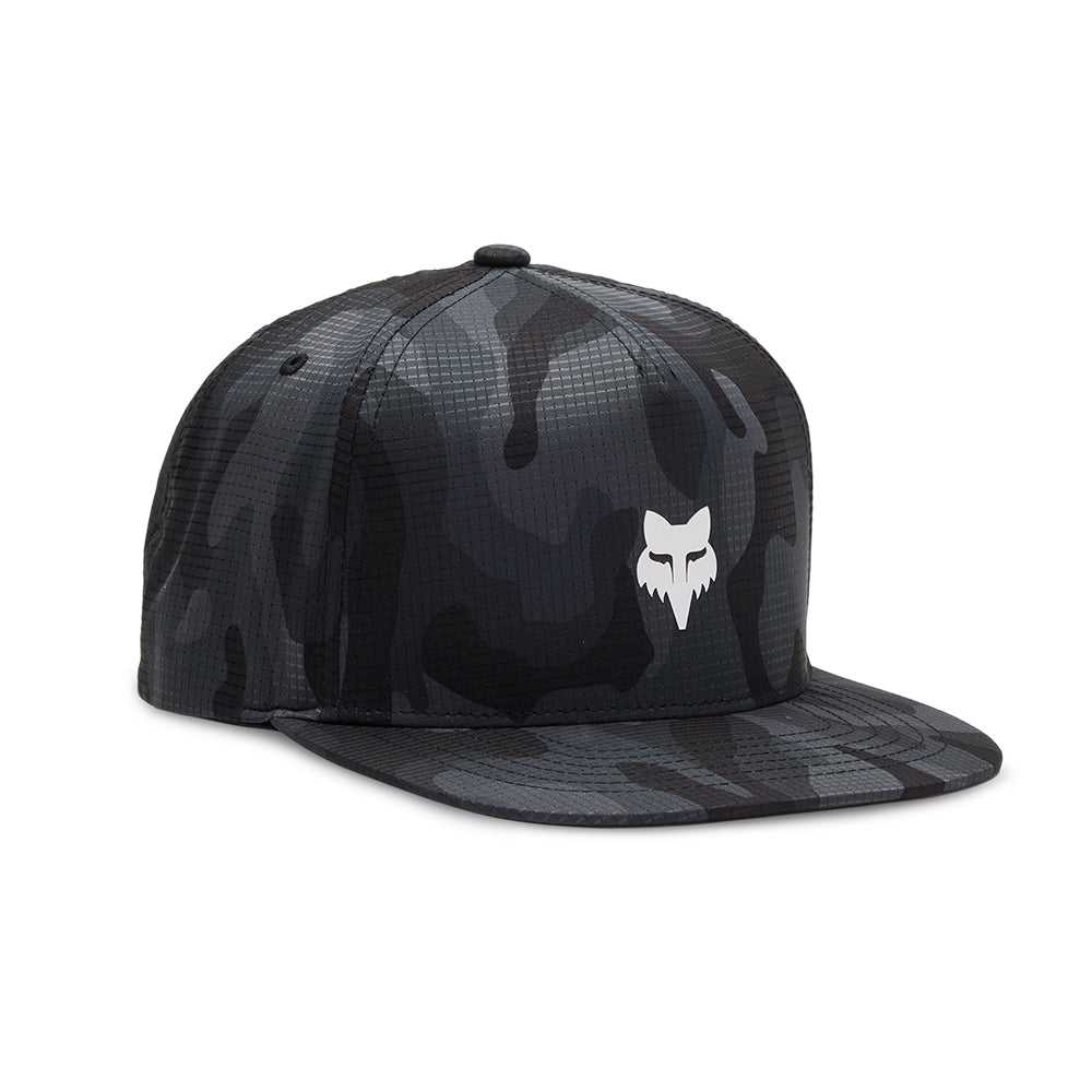 FOX, FOX HEAD CAMO TECH SNAPBACK HAT [BLACK CAMO]