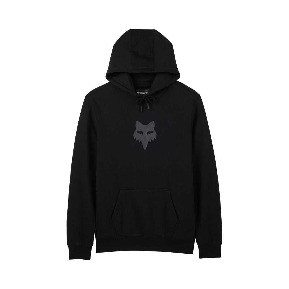 FOX, FOX HEAD FLEECE PULLOVER HOODY [BLACK/BLACK]