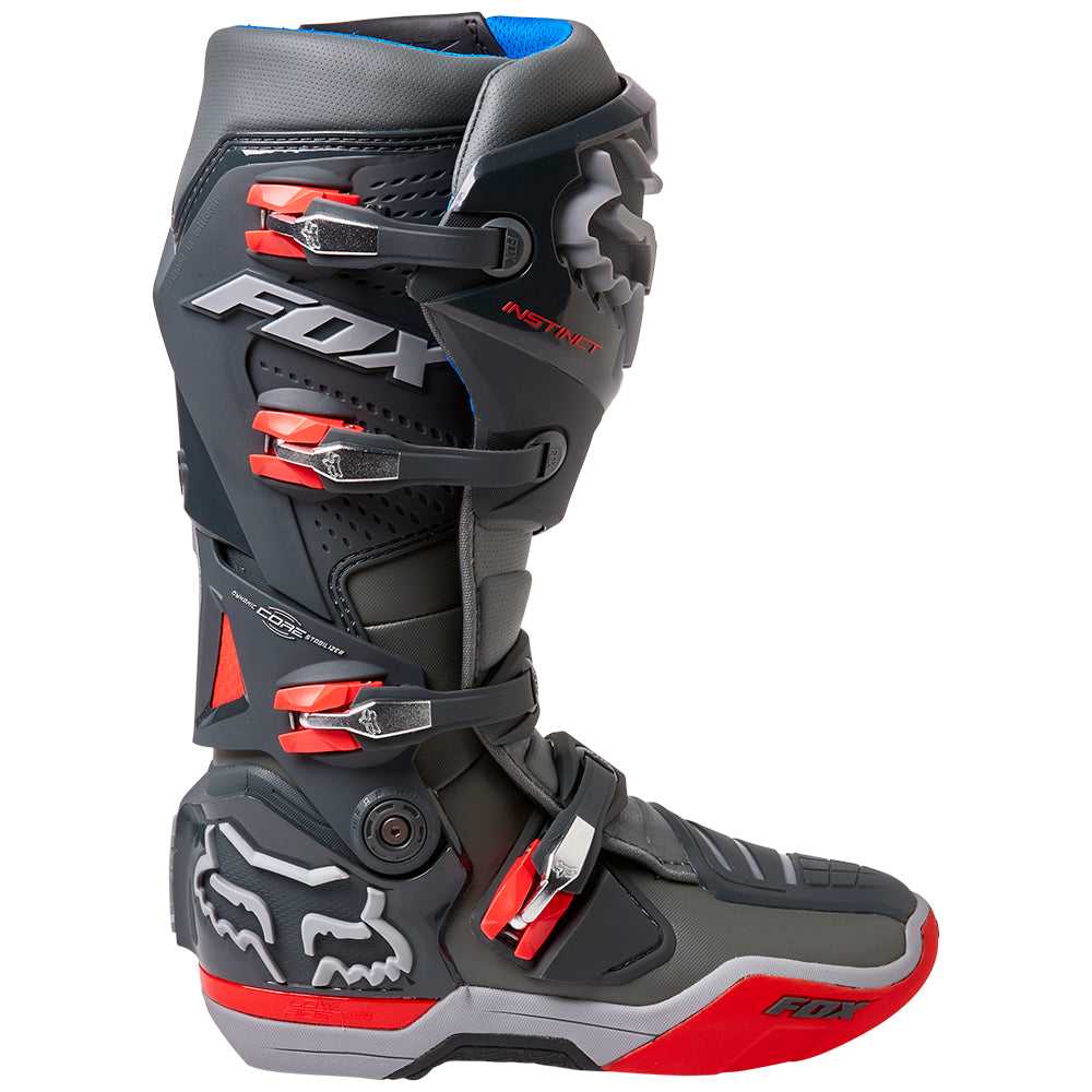 FOX, FOX INSTINCT BOOTS [GREY/RED] 9